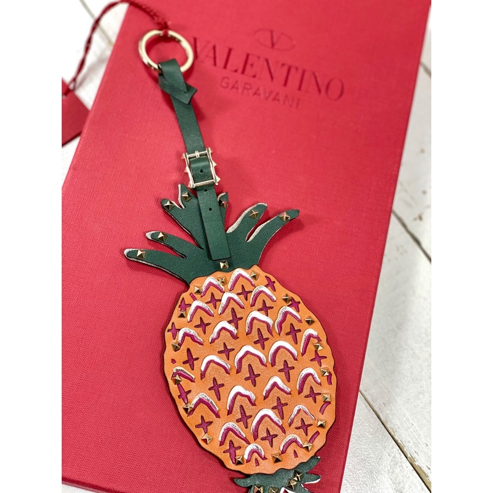 Valentino Garavani Studded Pineapple Bag Charm
